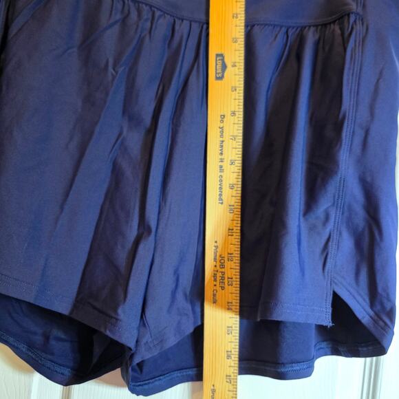 Lands End Swim Shorts 3" Modest UPF 50 Boyshort Panty Liner Sz 18 XXL Navy Blue - Picture 13 of 13